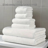Luxury 6Pcs Towel Set 2 Bath 2 Hand 2 Face Microfiber Highly Absorbent Fast Drying Hotel Quality for Home Spa Bathroom