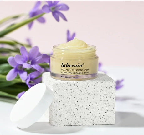 Rose Flavor Collagen Cleansing Balm Nourishing Cream Makeup Remover Mild Non-irritating Moisturizing Non-greasy Cleansing Balm