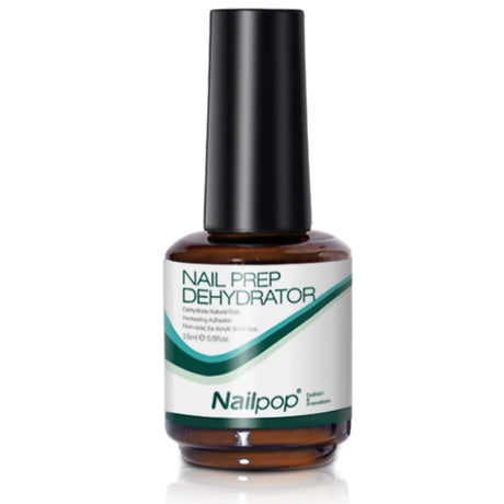 Nailpop HEMA/TPO Free Top Base Coat Gel Polish 15ml Clear Soak Off UV/LED Cured Professional Art Salon Home Use Long Lasting 1Pc