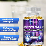 Men's Multivitamin Supplement - Supports Men's Multivitamin with Vitamins A, C, D, E & B12, Zinc, Calcium, Magnesium and More