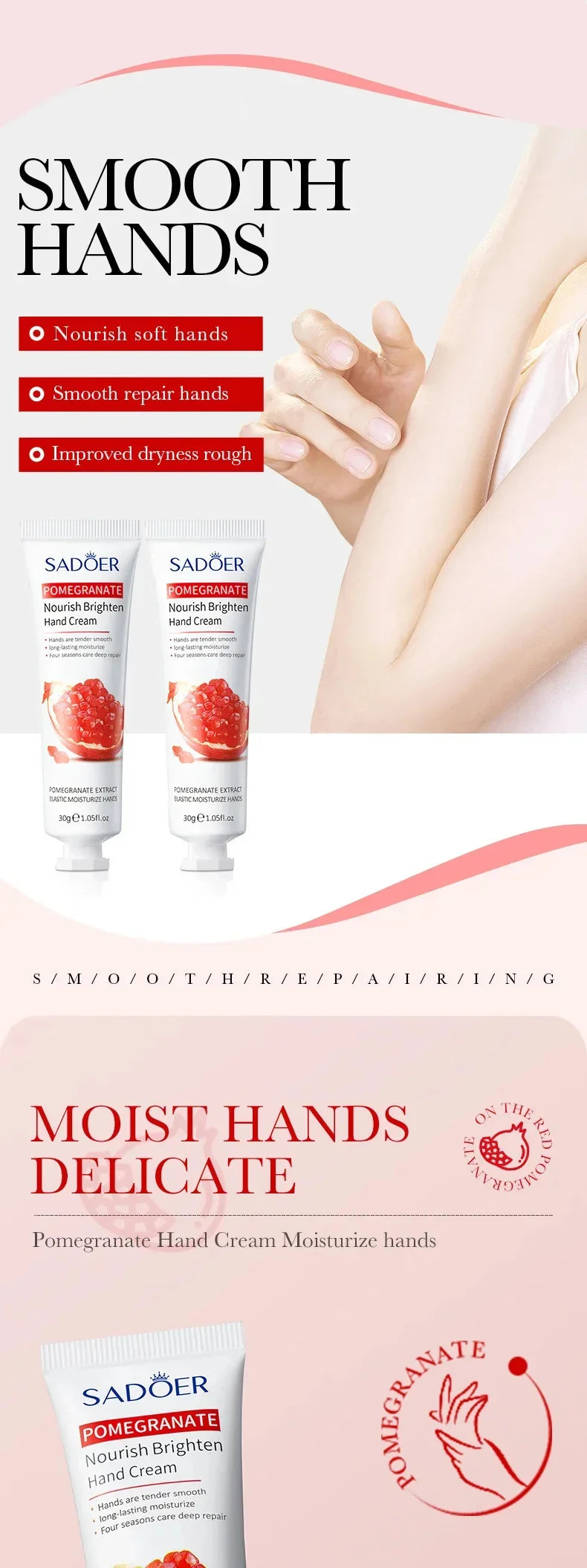 Wrinkle Removal Anti-Crack Hand Cream Skin Cracked Repair Products Soften Nourish Anti-drying Whitening Moisturizing Hand Care