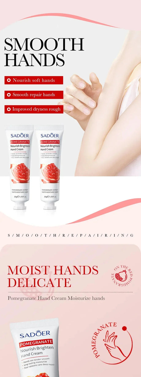Wrinkle Removal Anti-Crack Hand Cream Skin Cracked Repair Products Soften Nourish Anti-drying Whitening Moisturizing Hand Care