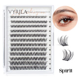 Individual Lashes Cluster C Curl Mix Lash Clusters 3D Wispy DIY Eyelash Extension 0.1mm Super Thin Band Resuable Natural Lashes