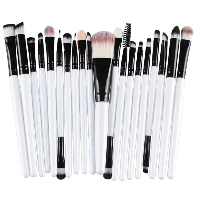 20Pcs Makeup Brush Set Beauty Makeup Concealer Brush Blush Loose Powder Brush  Highlighter Foundation Eye Shadow Brush Tools