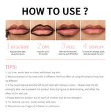 Waterproof Lip Liner Peel Off Tattoo Lipgloss Waterproof Long Lasting Matte Lip Tint Brown Contour Tear-off Lips Stain Cosmetic