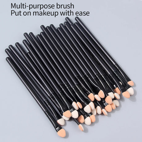 6/10/15PCS Super Soft Sponge Eyeshadow Brush Set, Double-Sided Blending Brush, Applicator Brush, Multi-Purpose Beauty Tool