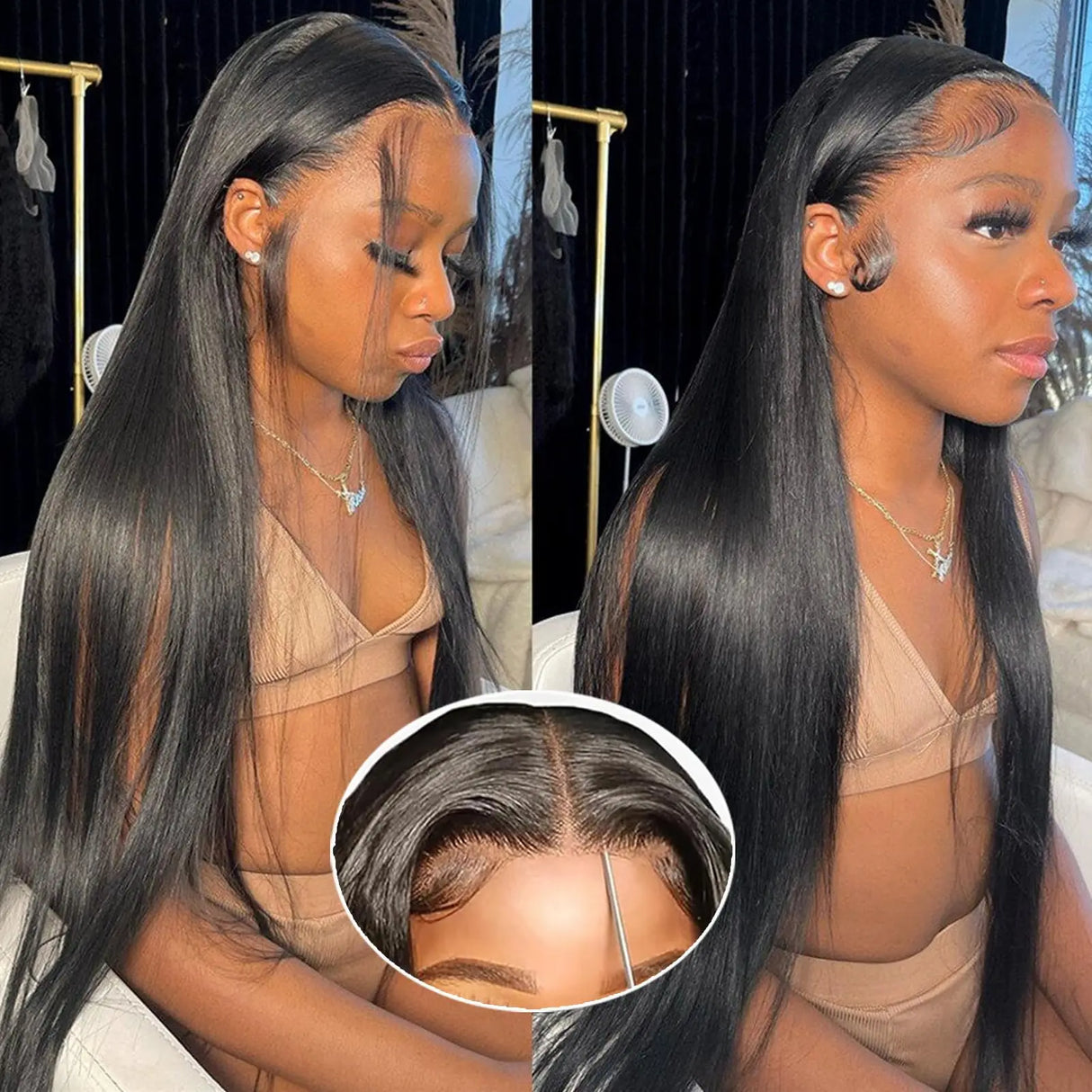 Bone Straight Glueless Wigs Human Hair Ready To Wear Brazilian Lace Front Human Hair Wigs 13x4 13x6 HD Lace Frontal Wig 5x5 Wig
