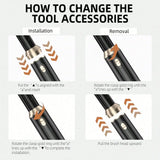 Six-In-One Hot Air Comb Foldable Curling Iron Hair Dryer Straight Roll Multi-Function Portable Hair Dryer