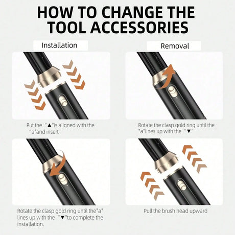 Six-In-One Hot Air Comb Foldable Curling Iron Hair Dryer Straight Roll Multi-Function Portable Hair Dryer