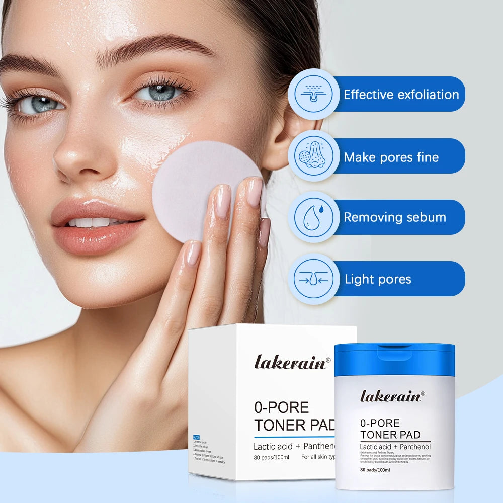 Zero Pore Toner Pads Control Oil Reduce Sebum Exfoliate Deep Clean Refines Pores Antioxidant Skincare Treatment  skincare korean