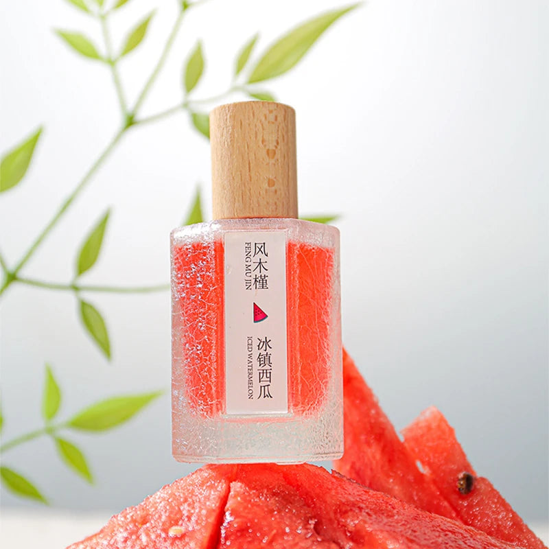 Natural Fruity Unisex Perfume Sweet Watermelon Peach Fragrance Eau De Toilette Fresh Charming Refreshing Women Scent Body Spray