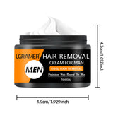Painless Hair Removal Cream Permanent Hair Remover for Men's  Armpit Legs Arms Hair Growth Inhibitor Depilatory Body Cream