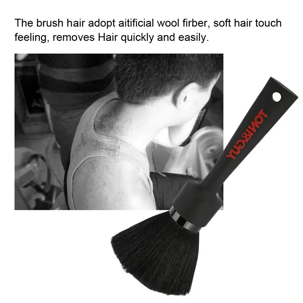 Barber Salon Facial Hair Cleaning Brush Professional Soft Hairbrush Neck Brush Hairdressing Broken Hair Duster Haircut Tools