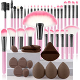 32Pc Makeup Brush Set Cosmetic Tools for Powder Eye Shadow Foundation Blush Blending Beauty Makeup Brush Kit for Makeup Starters