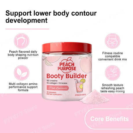 Women’s Collagen Protein Powder with BCAA Creatine Workout RecoveryDrinkforMuscle Tone Skin Support Fitness Nutrition Supplement