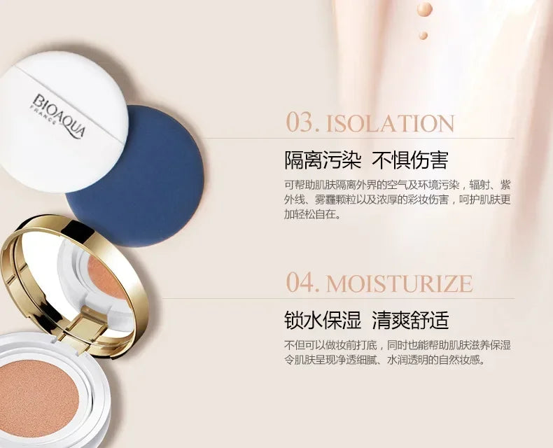 BB Air Cushion Foundation CC Cream Concealer Whitening Long Lasting Waterproof Moisturize Brighten Oil-control Makeup Cosmetics