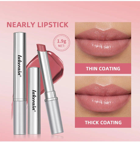 Lakerain Nearly Lipstick Lip Balm Natural Color Creamy Texture Long Lasting Moisturizing  Nourishing Lip Care Gloss Cosmetic