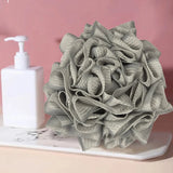 2-In-1 Bath Ball Towel Loofah With Drawstring Closure For Soap Soft Exfoliating Mesh Shower Sponge Skin Care Bathing Tool