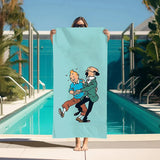 Beach Towels Adventures of Tintines Bathroom Turban for Hair Drying Towel Bathroom Set Accessories Personal Care Spa Large Towel