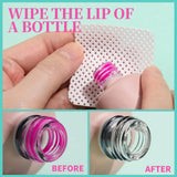 LINMANDA 200Pcs Lint Free Nail Cleaning Wipes Nail Cleaning Pads Gel Nail Cleaning Wipes Suitable for Home or Nail Salon Use
