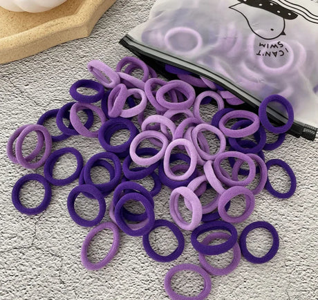 50/100Pcs Hair Bands for Children Colorful Nylon Scrunchie Hair Ties Rubber Band Kids Elastic Hair Leagues Girl Accessories