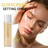 100ml  SPF 50 Sunscreen Setting Spray Sheer Setting Mist Sunscreen Spray Facial  Skin Care Lightweight & Non-Greasy