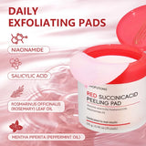 Gentle Hyaluronic Acid Makeup Remover Cotton Pads 70Pcs Pre Moistened Damp Wipes Remove Impurities Waterproof Makeup