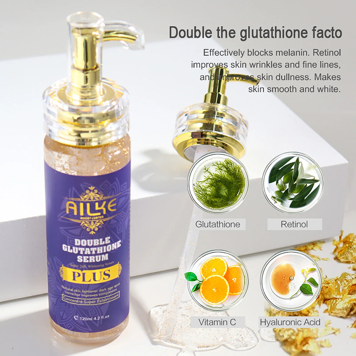 AILKE Body Milk For Brightening And Clearing Uneven Skin Tone, Moisturizes, Remove Black Spots, Whitening, For All Skin Types