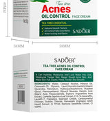SADOER Tea Tree Acne Removing Face Cream Anti Acne Hydrating Oil Control Moisturizing Facial Creams Face Skin Care Products