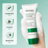 BIOAQUA Salicylic Acid Facial Cleanser Acne Treatment Moisturizing Oil Control Skincare Face Wash Foam Face Cleanser Skin Care