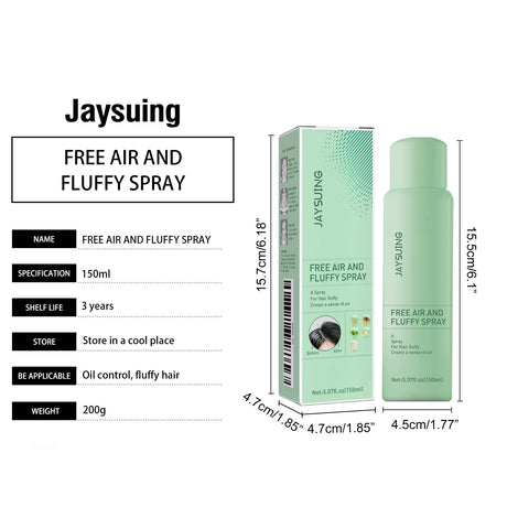 Volumizing Dry Shampoo Spray Oil Control Refreshing No Wash Instant Volume Lightweight Fluffy Root Lift Hair Mist All Hair Types