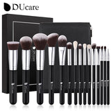 DUcare Black Makeup Brush Professional Makeup Eyeshadow Foundation Powder Soft Synthetic Hair Makeup Brushes Brochas Maquillaje