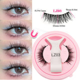 1 Pair Magnetic Eyelashes Set Reusable Easy to Use Eyelash Extension Tools Natural Curler False Eyelashes With Magnetic Tweezers