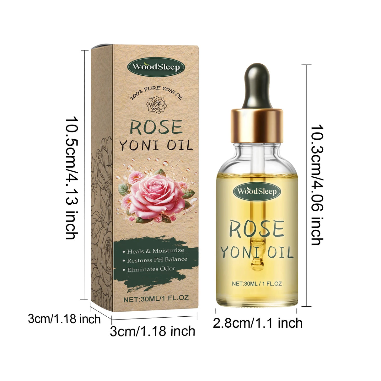 30ml Intimate Care Essential Oil Soothing Moisturizing Deodorizing Relief Dryness Reduce Discomfort Gentle Private Skin Care