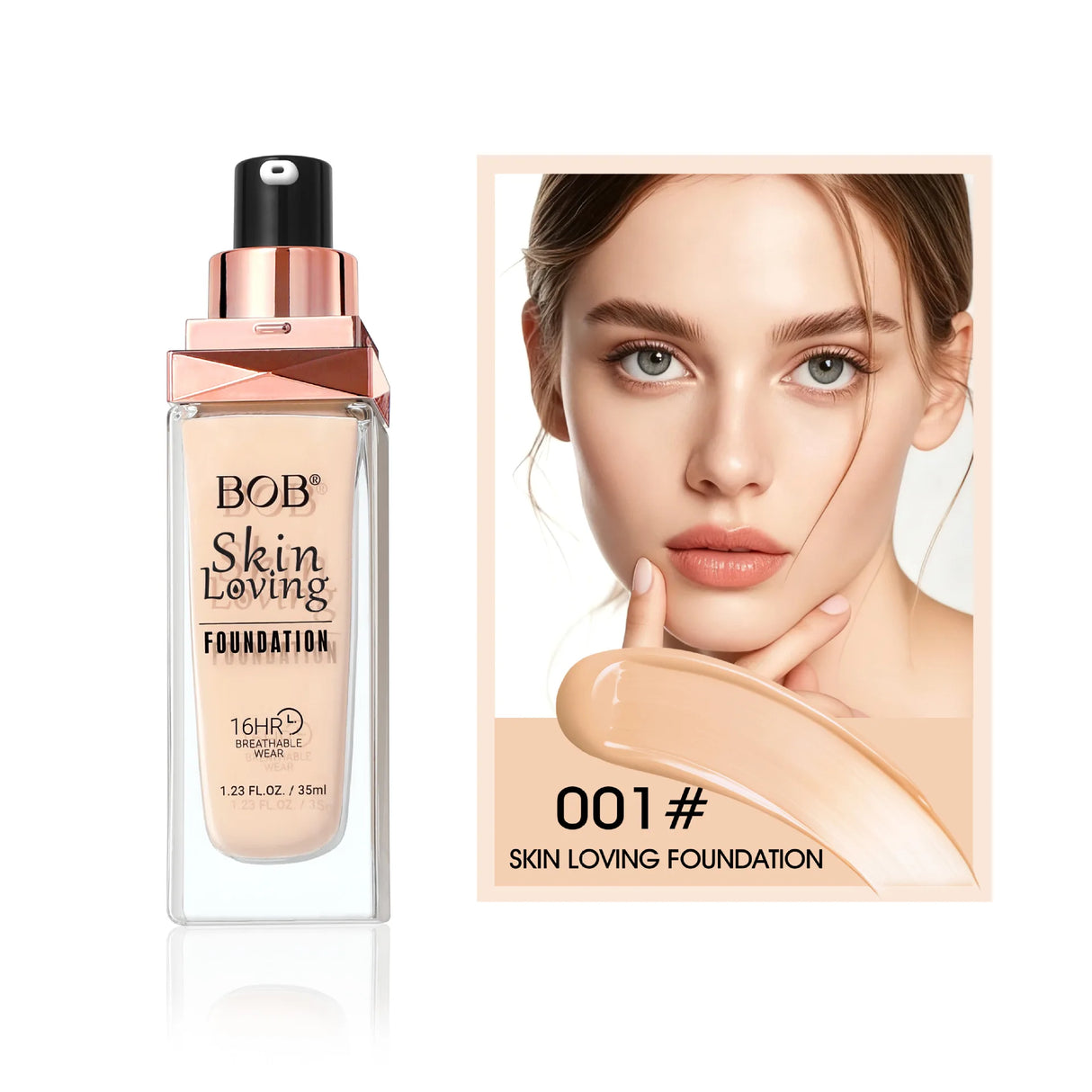 Holding Makeup Liquid Foundation, Lasting Concealer, Transparent Skin, Natural Moisturizing Foundation Make-up
