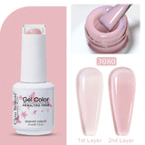 Clou Beaute Jelly Color UV Gel Manicure Summer Pink Nude Gel Nail Rainbow Nail Supplies For Professionals Semi-permanent Varnish