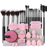 18PCS Women's Makeup Brushes Set - Eye Shadow Foundation Blush Cosmetic Brushes Soft Make up Tools with Storage Bag