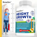 Natural Height Growth Capsules for Kids, Teens and Adults Zinc and Calcium Increase Peak Height Supplement Bone Strength