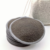 12PC Reusable Cotton Pads Makeup Remover Pads Washable Round Bamboo Make Up Pads Cloth Nursing Pads Skin Care Tool Skin Cleaning