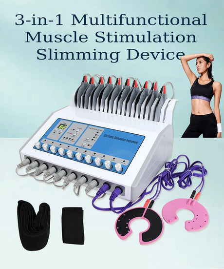 New Russian Waves Microcurrent EMS Electric Muscle Stimulator Body Massager Weight Loss Electro Myostimulation Machine