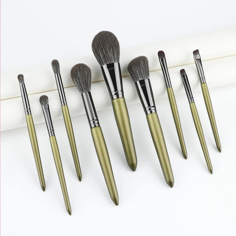 RANCAI 9PCS Makeup Brushes Set Eye Shadow Foundation Powder Contour Makeup Brush Cosmetic Beauty Tool Kit Free Shipping