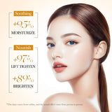 5pcs BIOAOUA Rice Raw Whitening Set Brighten Hydrating Moisturize Soothing Facial Cleanser+toner+essence+lotion+cream Skincare