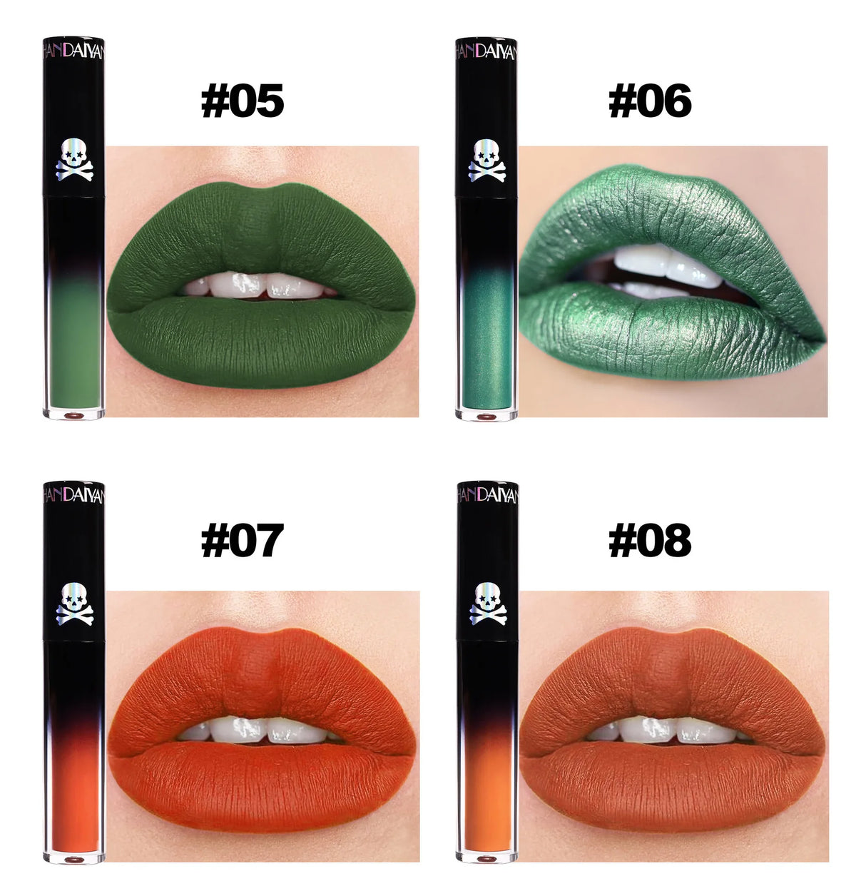 Matte Vampire Black Purple Lipstick Waterproof Long Lasting Lip Gloss Halloween Christmas Moisturizing Pigmented Lip Makeup