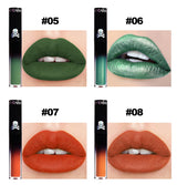 Matte Vampire Black Purple Lipstick Waterproof Long Lasting Lip Gloss Halloween Christmas Moisturizing Pigmented Lip Makeup