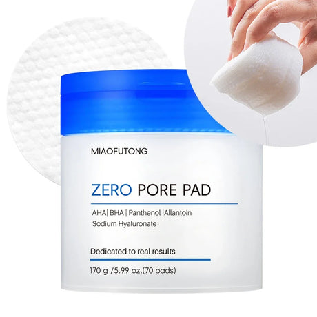 Gentle Hyaluronic Acid Makeup Remover Cotton Pads 70Pcs Pre Moistened Damp Wipes Remove Impurities Waterproof Makeup