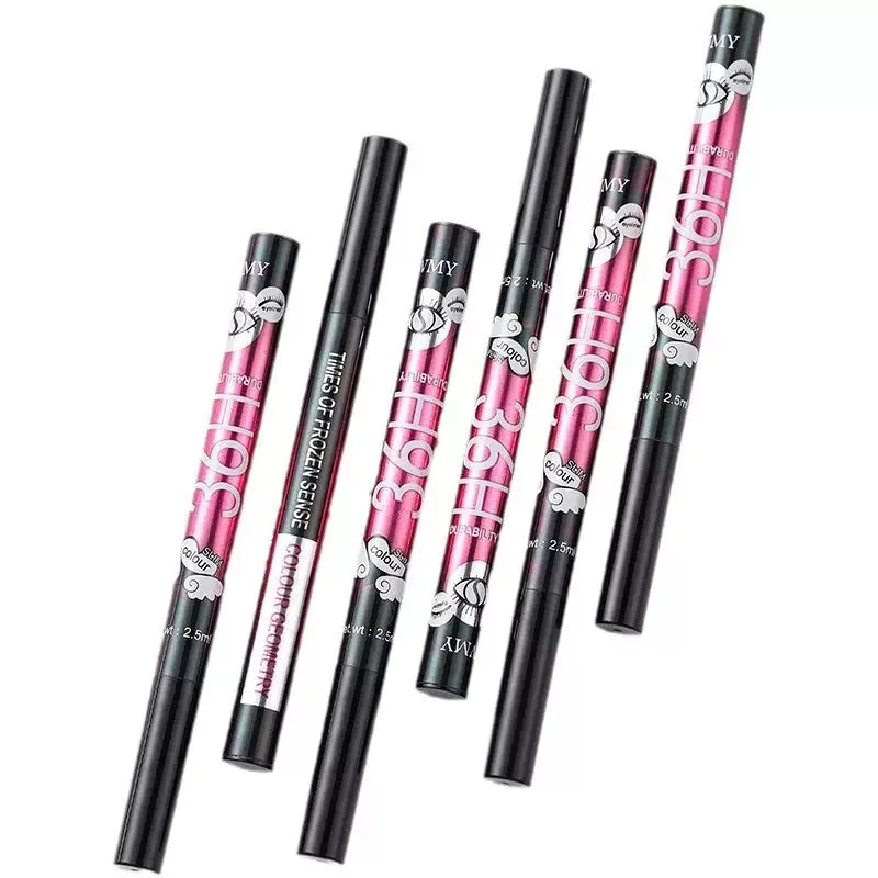 12-pack of best-selling black liquid eyeliners, long-lasting and waterproof, exquisite cosmetics.