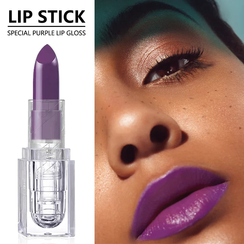 Purple Colors Velvet Matte Lip Mud Liquid Lipstick Waterproof Nude Lip Gloss  Sexy Women Lip Glaze Cosmetic