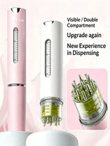 Scalp Applicator Travel Capacity Hair Growth Serum Guide Comb Roller Ball Applicator, Portable Scalp Applicator Comb, Adjustable Speed Hair Care Massage Comb, Scalp Massager Tool, Makes Scalp Smooth, Professional Hair Styling