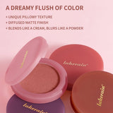Lakerain Soft Poke Matte Blush Fresh Silky-smooth Skin Finish Long Lasting Luminosity Moisturizing Natural Matte Bouncy Blusher