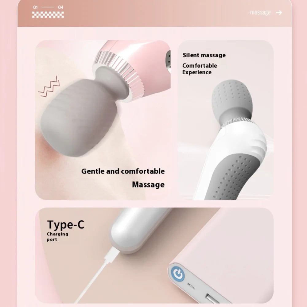USB Charging Portable Handheld Massager, Multifunctional Full Body Massage, Relaxing Massage Stick for Various Parts of the Body